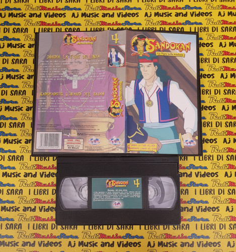 Vhs animazione sandokan - sandokan, la